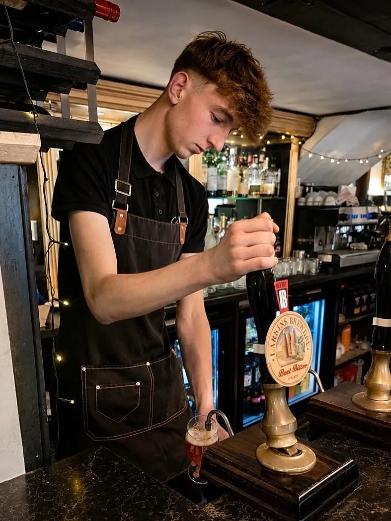 The bar at The Yew Tree