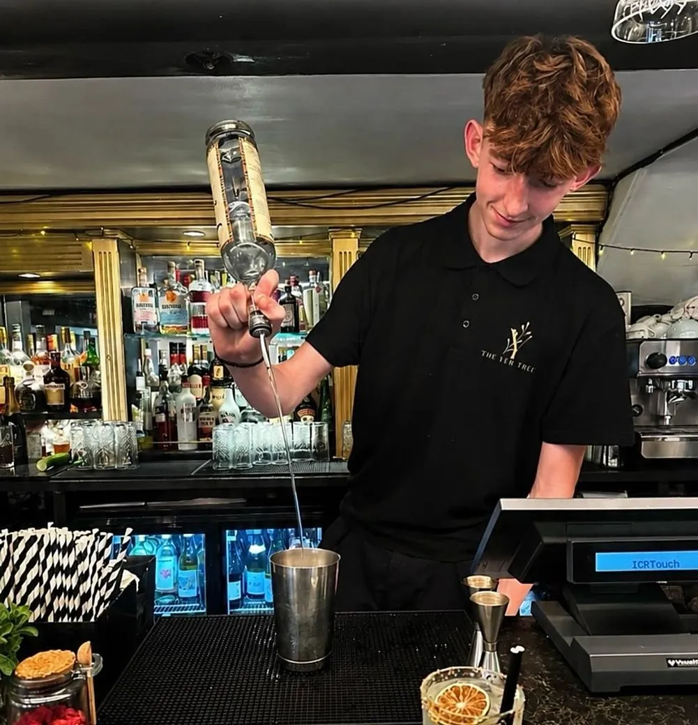 At the bar