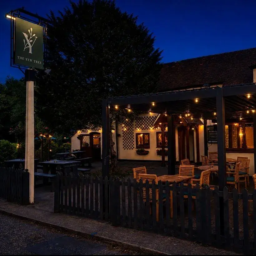 The Yew Tree at dusk