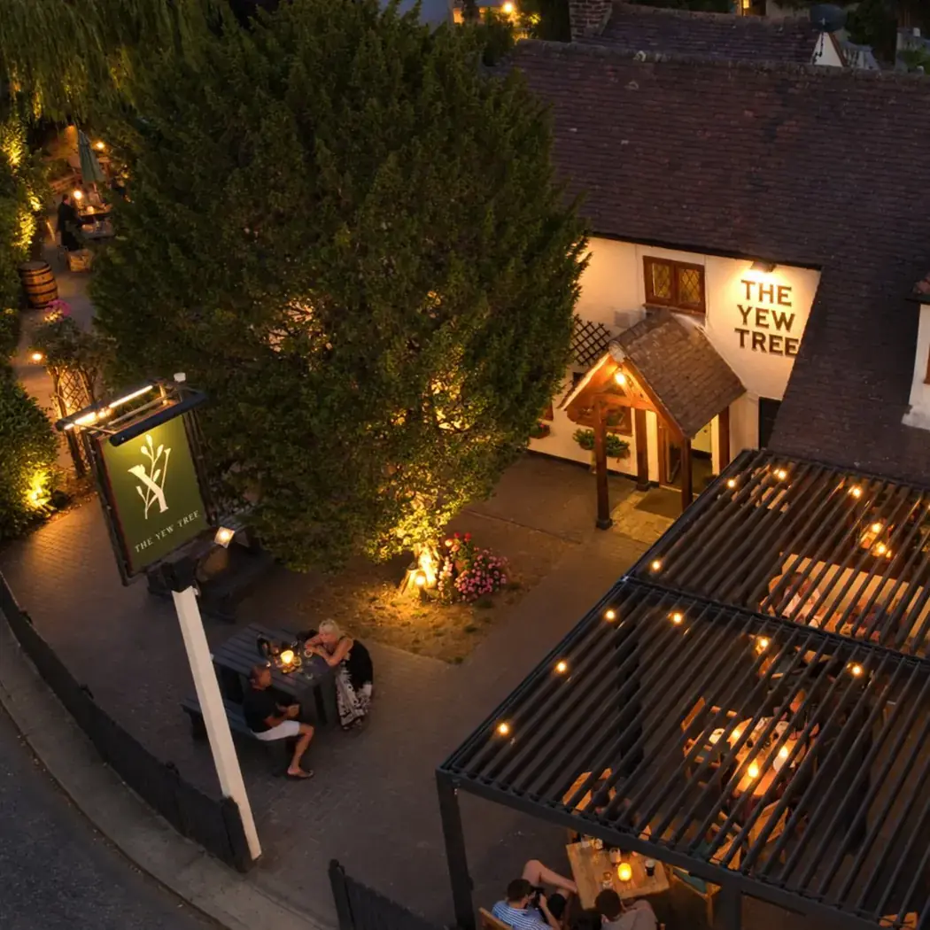 The Yew Tree at dusk at The Yew Tree, Maidstone